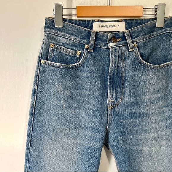 Golden Goose Karen Bootcut Jeans in Medium-Wash Denim - Picture 5 of 14